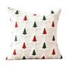Christmas Embroidered Cover 4545cm with Festive Light Design for Holiday Couch Decoration