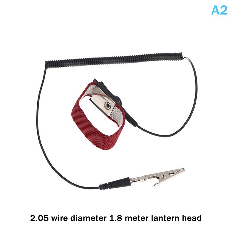 3 Sizes Anti Static Bracelet Electrostatic Wired Adjustable ESD Discharge Cable Wrist Band Strap Hand With Spare Wristband