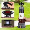 Solar Lights Garden Outdoor Statues Housoutil Lighthouse Decorative Lawn Fence Red