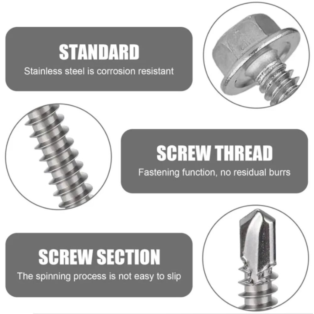 M4.2 Size Self Tapping Screws With Cushion Dovetail Iron Sheet Screws  Sheet Metal Applications