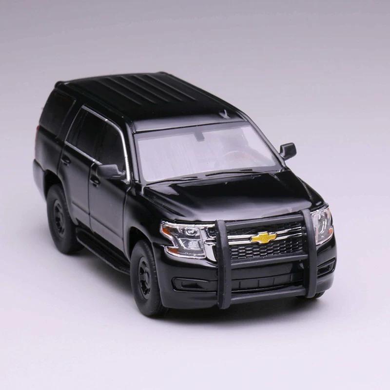 

596 1:64 Chevrolet Tahoe PPV Undercover Police Version Alloy SUV Model In Stock Police Car & Emergency Vehicle Collectors Toy