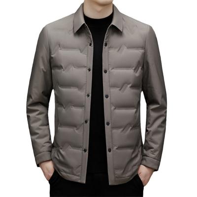 Down Jacket Autumn New Men's Youth Lapel Trendy Down Jacket Cold and Warm Down Jacket