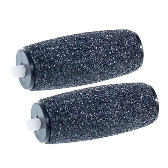 2Pcs Replacement Roller Heads for Smooth Foot Grinder Pedicure Skin Remover