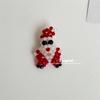 Handmade Christmas Crystal Pendant & Hair Clip Duo