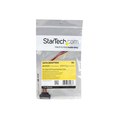STARTECH 15-Pin SATA Power Cable Extension - 8" - Extends Connections