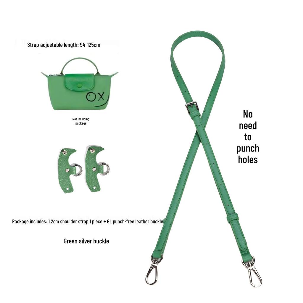 Longxiang Genuine Leather Mini Dumpling Crossbody Bag with Adjustable Shoulder Strap and Non-Slip Buckle