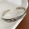 100% Solid 925 Sterling Silver Metal Bracelet for Women Vintage Handmade Simple Retro Chain Heart Bracelet Birthday Gift Party