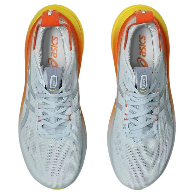 Asics Gel-Nimbus 28 Comfortable Breathable Running Shoes Men sneakers Blue Yellow Orange 1011C221-400