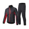 Ensemble veste et pantalon de cyclisme en polaire coupe-vent d'hiver pour hommes et femmes Vêtements de sport d'extérieur