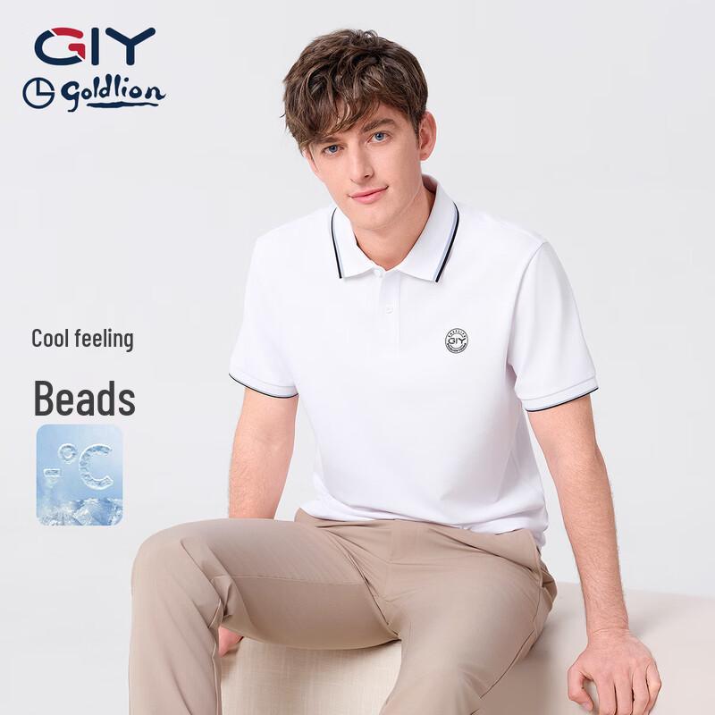 Goldlion Men's Short Sleeve Casual Polo T-shirt TSF0046-PT052