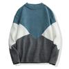 Winter Men 'S Round Neck Thicken Sweater Loose Knitwear Sweater Warm Bottoming Shirt 