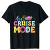 On Cruise Mode Tshirt Family Matching Party Shirt 2025 Cruise Squad Crew T-shirts Personalized Girls Trip Tees Adult Child Tops