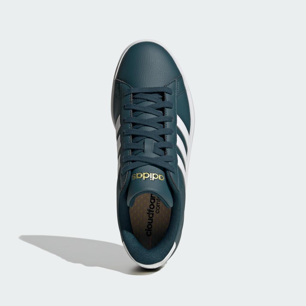 Adidas Grand Court LIT87 Arctic Metallic Size cm 2.0 Women's Sneakers, Night/Footwear White/Gold (IF2840), 23.0