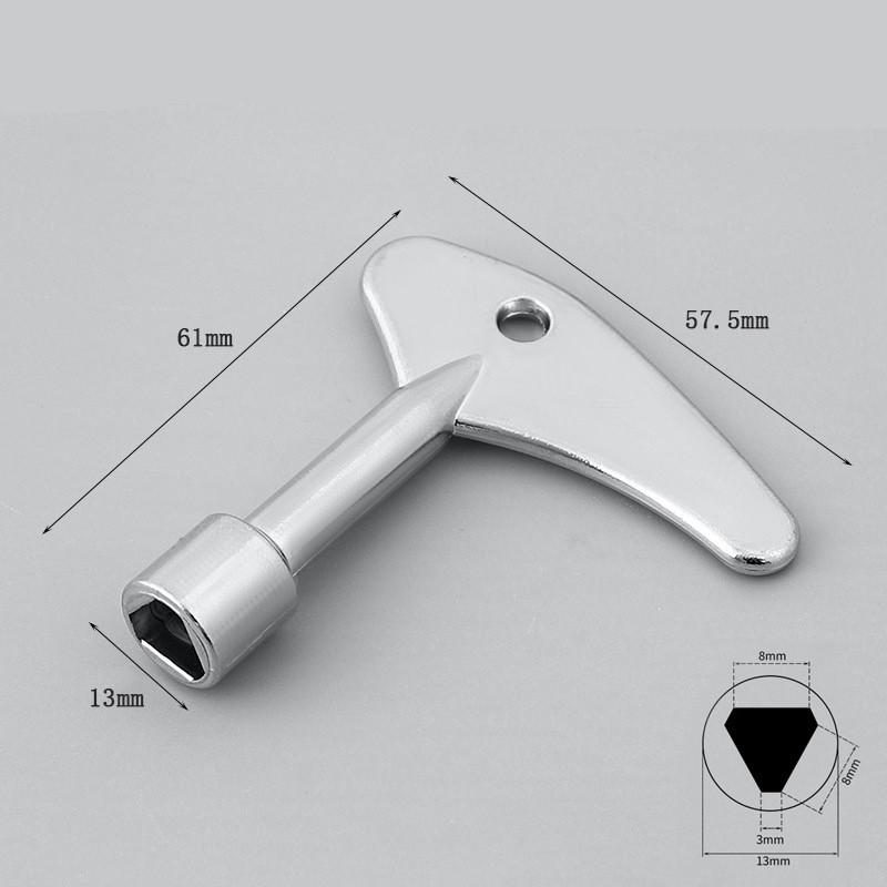 Universal Multi-purpose Wrench KEY For Train Electrical Elevator Cabinet Valve Alloy Multi-purpose Triangular Key