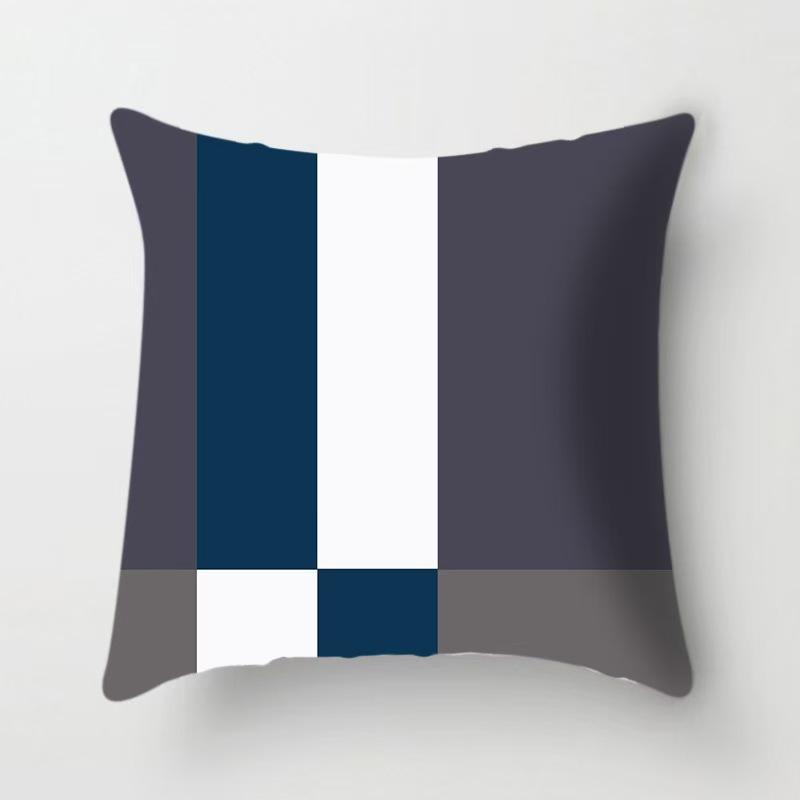 Modern Simple Fashion Geometric Animal Pattern Print Pillow Cover European Style High-end Home Sofa Cushion Cover