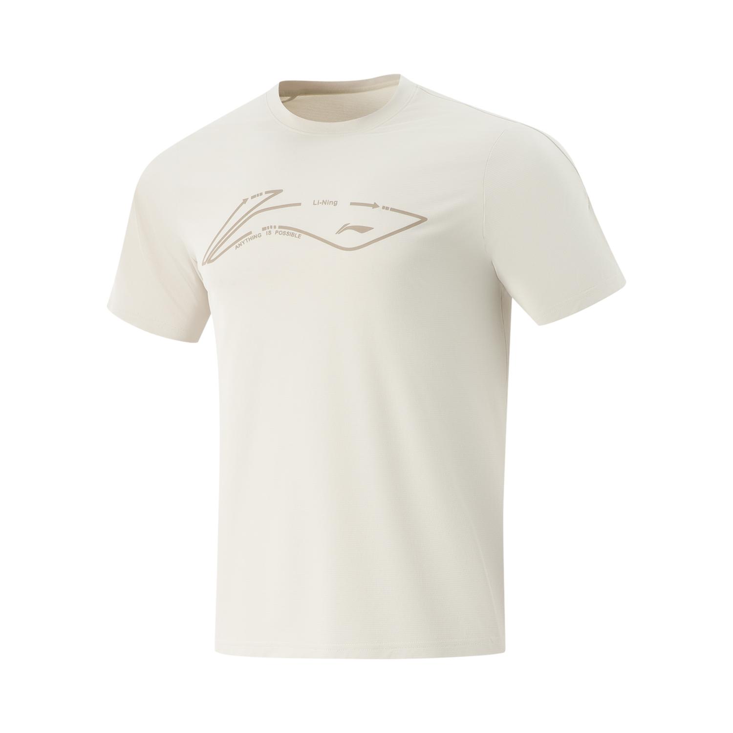 

Li Ning Удобный Простой Пуловер с Круглым Вырезом Повседневная Спортивная Футболка с Коротким Рукавом Мужские Топы Серебристо-Серый ATSV267-4 L