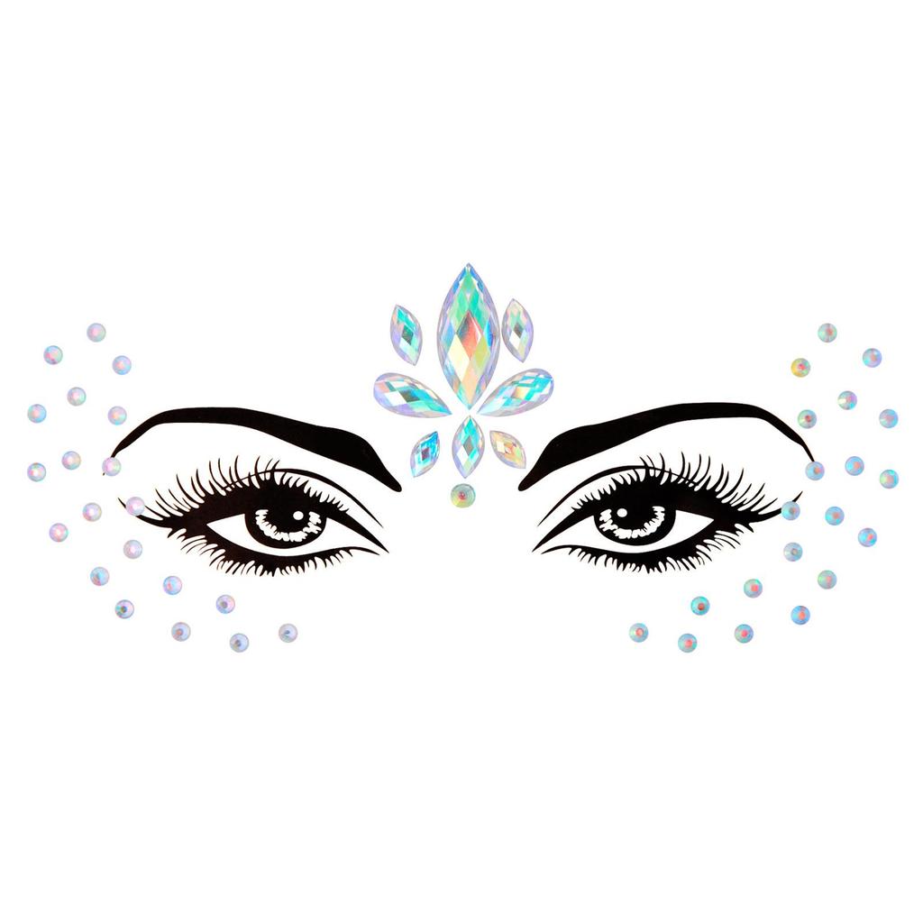 Crystal Tattoo Sticker Glitter Eyeliner Eyebrow Makeup Face Eyes Diamond Temporary Tattoo Rock Rhinestone 3D Eyeliner Stickers