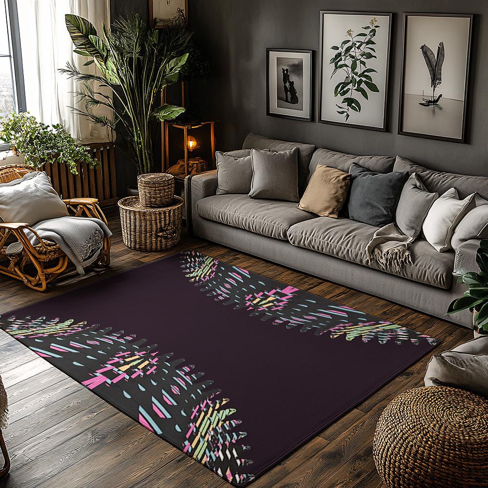 

Unique Abstract Art Doormat Indoor Outdoor Rug Modern Geometric Pattern Floor Mat Home Decor Living Room Kitchen Accent Rug Wash 50x80cm
