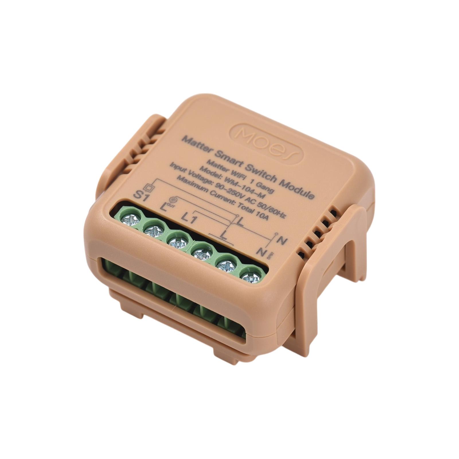 

Matter Умный выключатель TY WiFi релейный модуль 10А Универсальный DIY Беспроводной выключатель света Управление через приложение и голосом с таймером