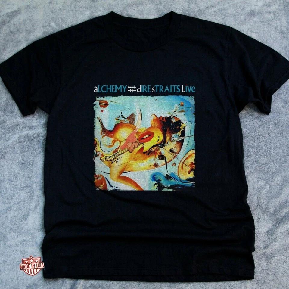 

Dire Straits Alchemy T-shirt On Every Street Black Size S-234XL E1456 3XL