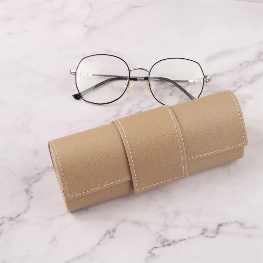 Leather Handmade Eyeglass Case Myopia Glasses Case/sunglasses Neutral Anti Pressure Glasses Case