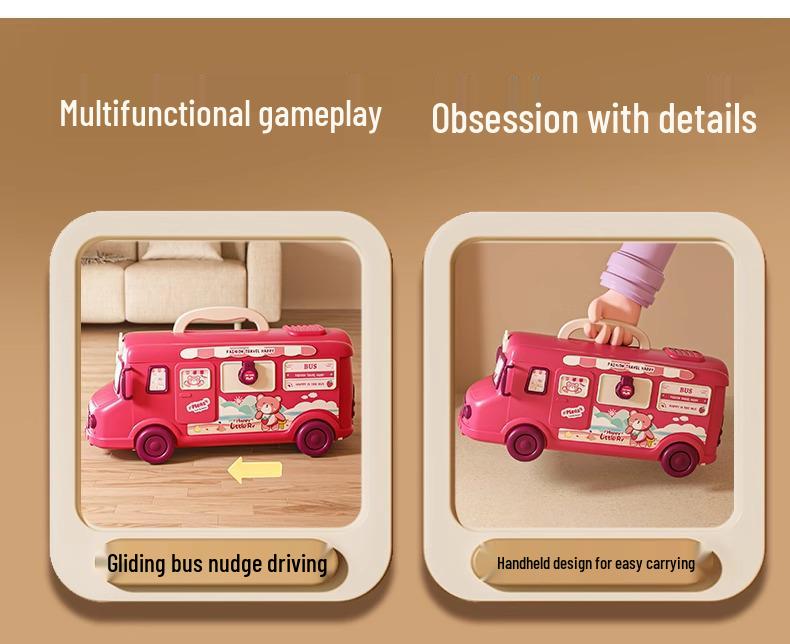 Princess House Bus Doll Playset for Girls (Ages 3-6) - Popular Birthday Gift