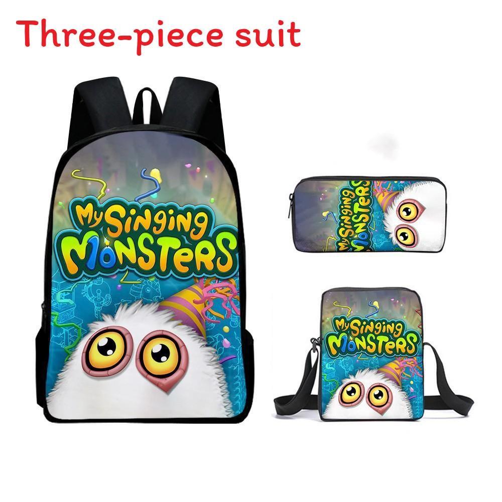 Singing My Monsters Childrens School Bag Three Piece Suit Suitable Gift For
