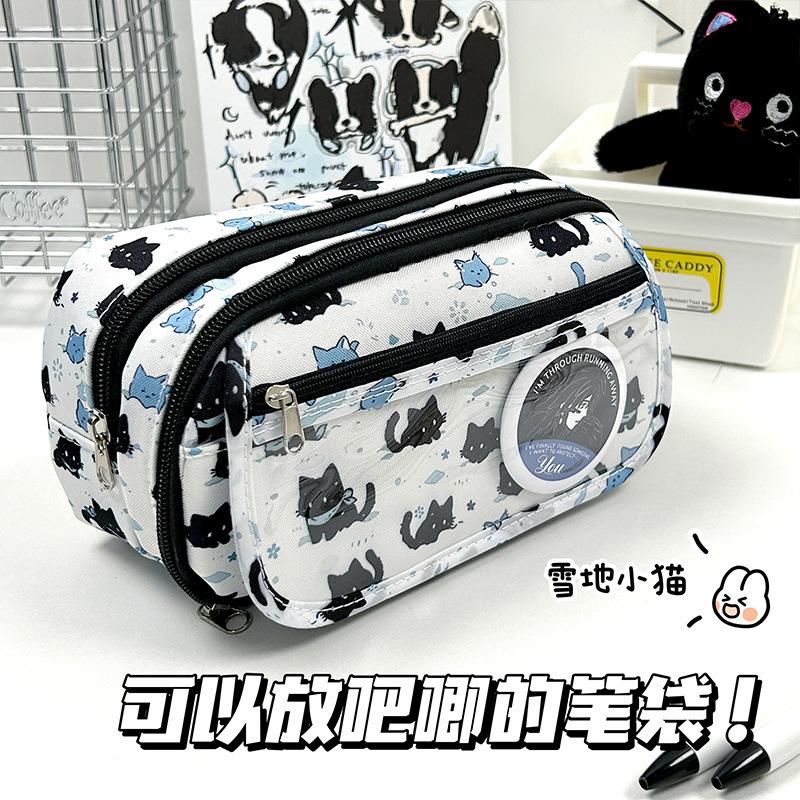 

Cute Cartoon pencil cases large capacity Stationery Pen Bag Pen Box PencilCase Storage Student Back To School Office Supplies