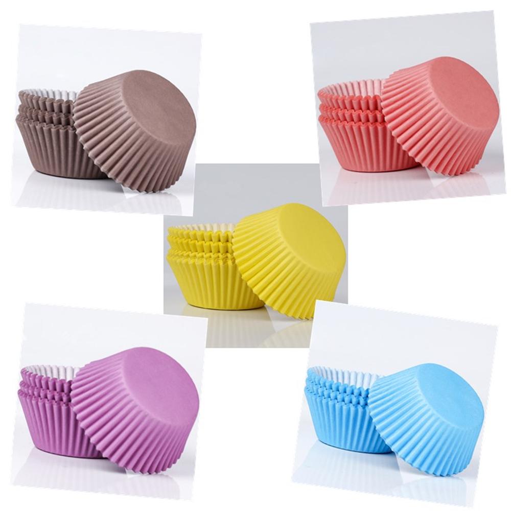 200pcs High Temperature Resistant Oil-Proof Paper Cake Cup Disposable Cake Base