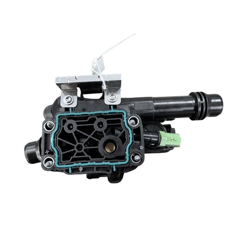 

9850364680 Engine Coolant Thermostat Housing For 208 3008 508 Citreon C3 C4 DS Accessories 9803549480 3642484 8192978 чорний