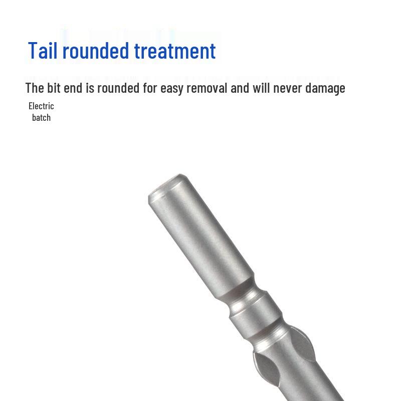 5mm S2 Steel High Hardness Slotted Screwdriver Bit for Electric Screwdriver