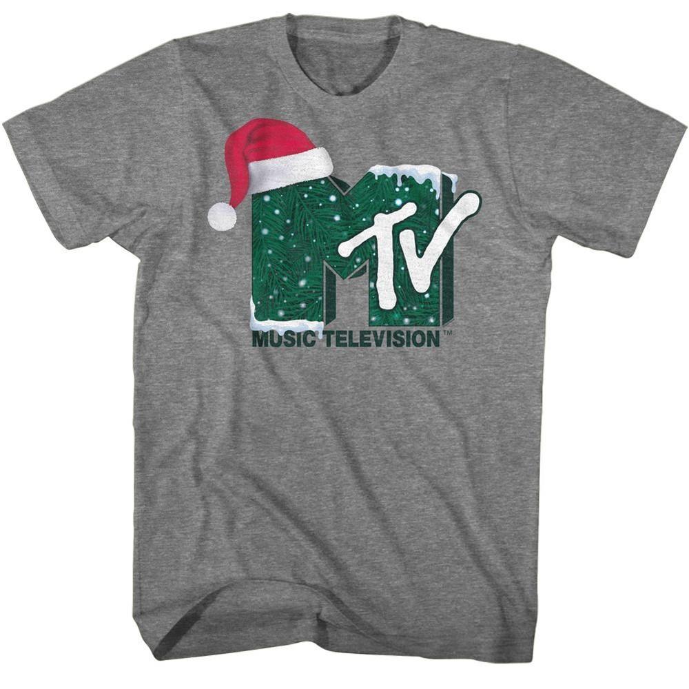 

MTV Santa Hat Graphite Heather T-Shirt S