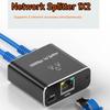 Network Cable Splitter With One To Two Simultaneous Internet Access Rj45 Splitter With One To Two Switch Ethernet Port Gigabit