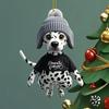 Acrylic Interior Vehicle Flat Surface Pendant Dalmatian Hat Design Clothing