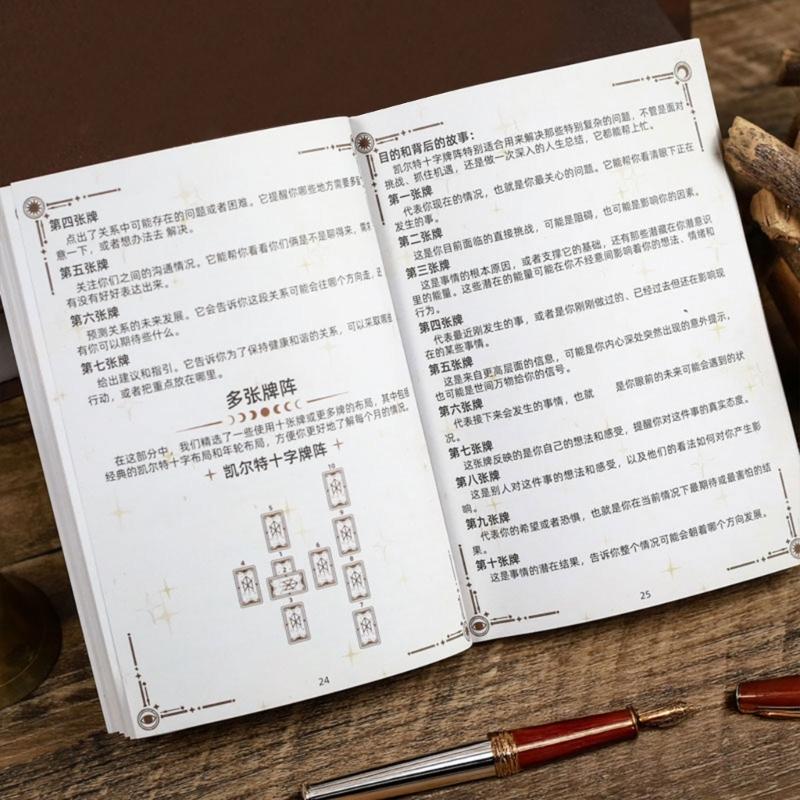 Tarot Diary Notebook Includes Ritual Templates Thick Sheets For Beginner Divination Practice Selfs Discovery