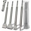 SDS‑Plus Chisel Set - AIMOONSA - 4 Pieces - 40 Mm Angled Head - 20/40/Pointed/Round Chisels - SDS‑Plus Compatible