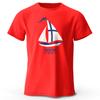 Men's Yachting Graphic Print T-Shirt 100% Cotton Vintage Tops for Summer Oversize Style Women Tees