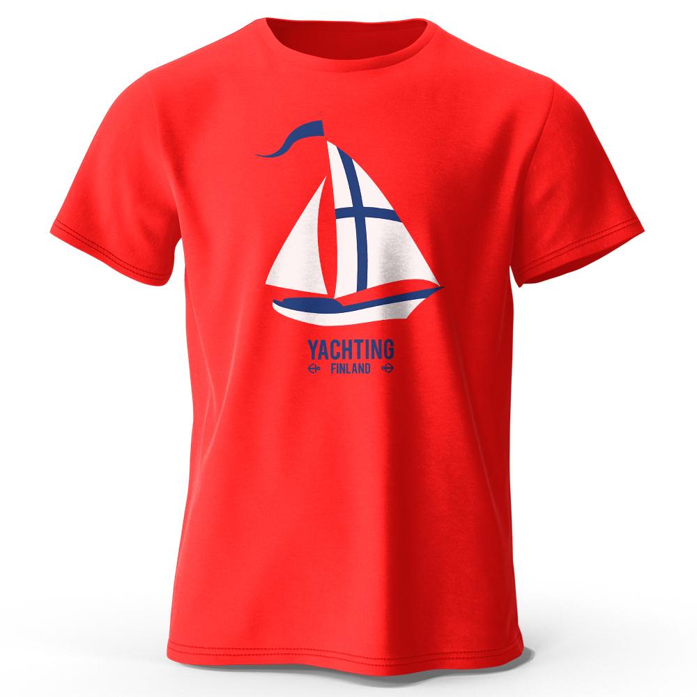Men's Yachting Graphic Print T-Shirt 100% Cotton Vintage Tops for Summer Oversize Style Women Tees