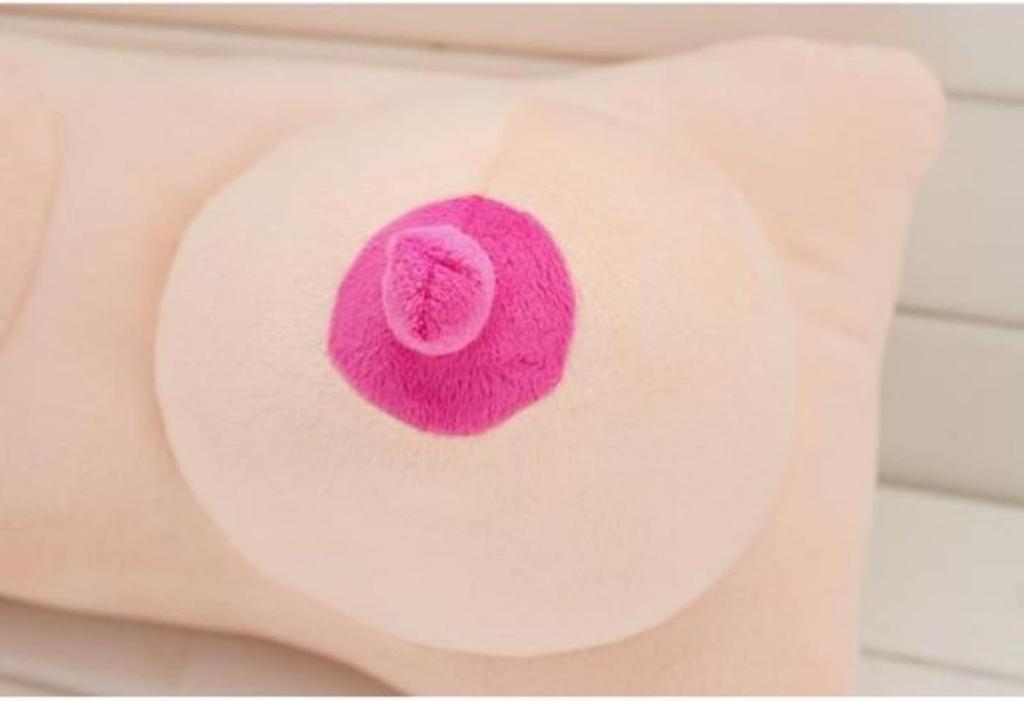 MMIAOO Breast Pillow Plush Toy, Fun Item, Cute Body Pillow, Breast Body Pillow, Nap Pillow, Unisex, Birthday Present, Gift