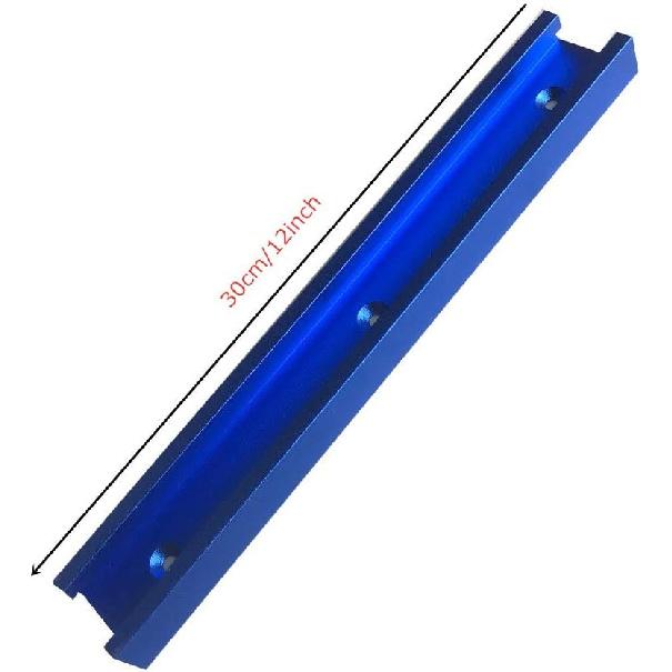 2 pack 12" t-tracks for woodworking,Aluminum Alloy Woodworking Tools T Slot Track With Screws Double-Cut Profile T Track with Predrilled Mounting