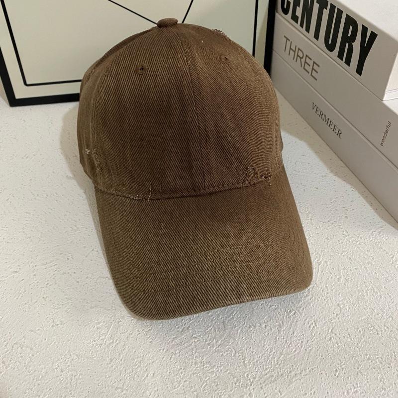 JYL TS DIY Distressed Cap Unisex 2026 Gradient Oversized Sun Hat Cotton