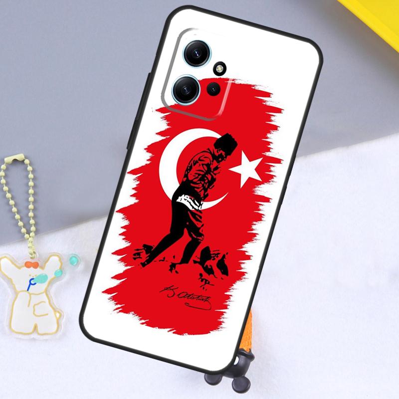 Turkish Ataturk Flag Case For Xiaomi Redmi Note 13 14 9 10 11 12 15 Pro Plus Cover For Redmi 13C 15 C 12C 14C 10C