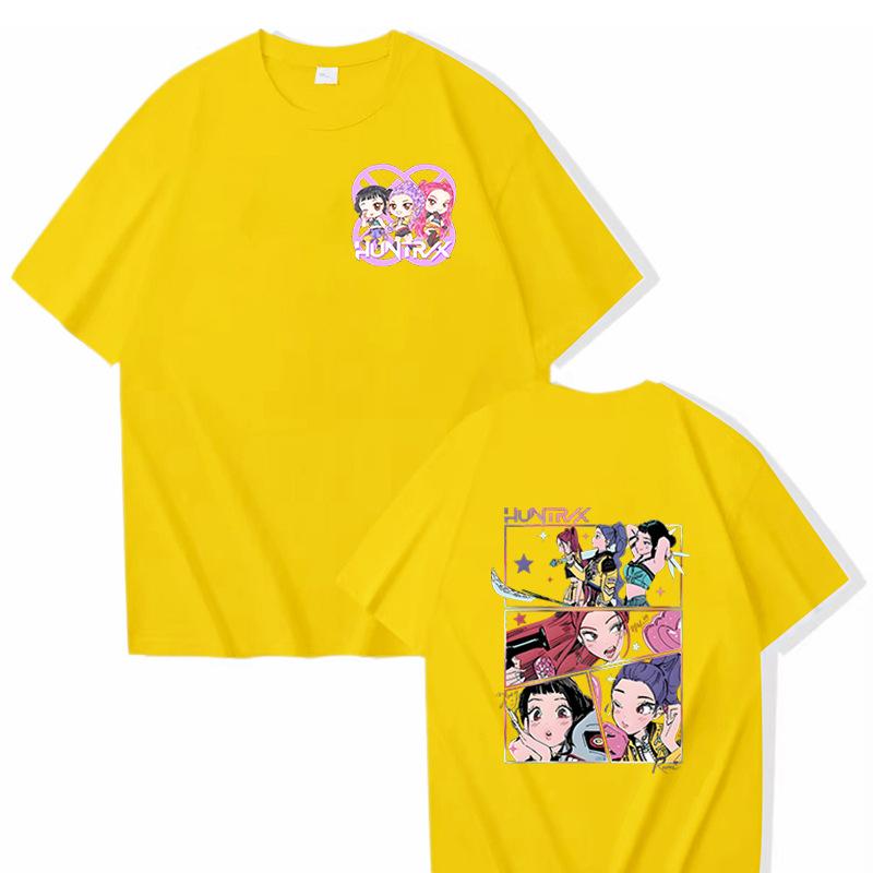 16 Colors Movie KPop Demon Hunters Rumi Mira Zoey Graphic Tshirts Men Women Korean Fashion Trend Streetwear Unisex Casual T-shirt