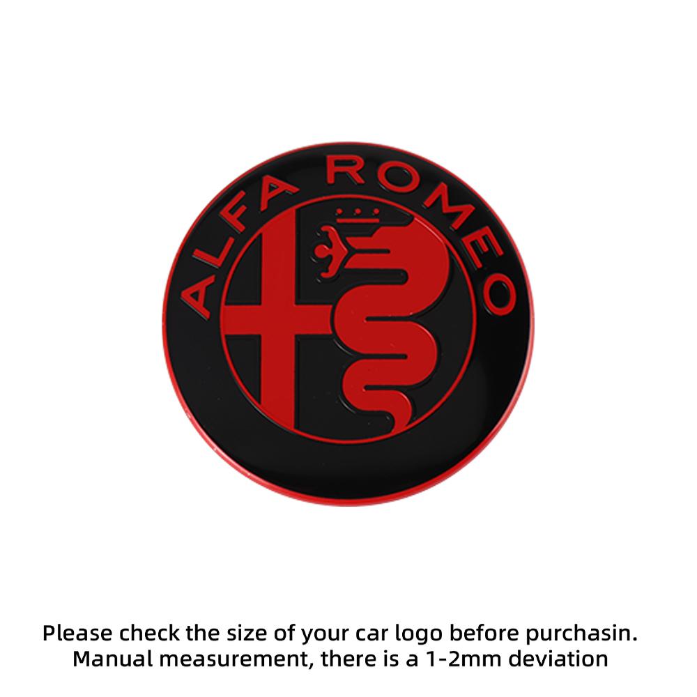 2026 Autocollant Chaud Métal 3D Calandre Avant d'Aile Badge Accessoires Extérieurs Auto Pour Alfa Romeo Giulia Stelvio Giulietta 156 15