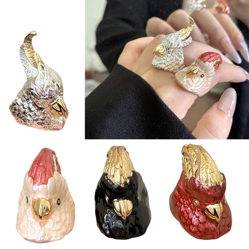 Artistic Conure Molded Statement Hoop Modifiable Size Traditional Oil Drop Workmanship Comfortable Metal Jewelry Gift