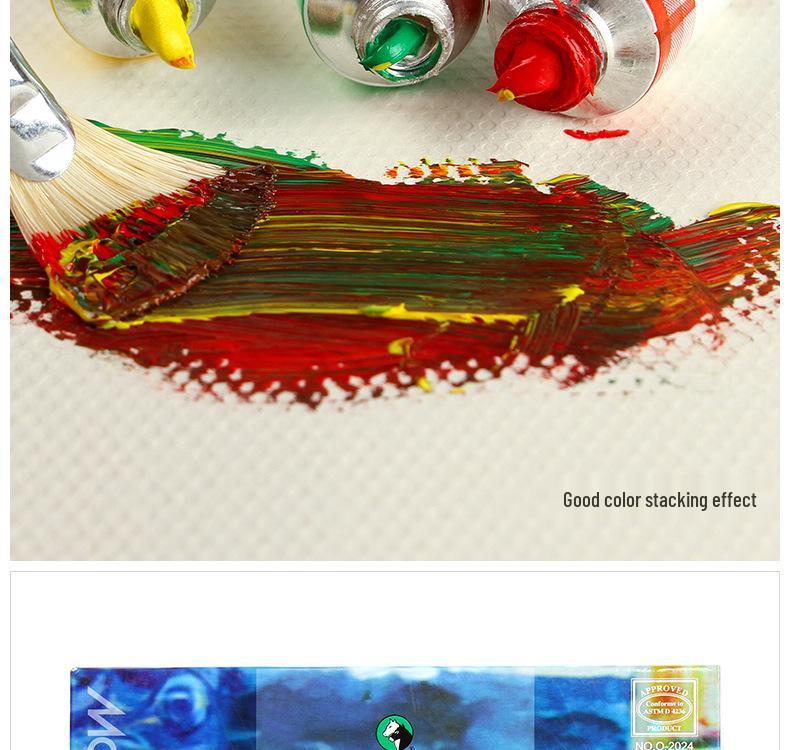 Marie Oil Paint Set: 12/18/24 Colors with 12ml Tubes - Art Supplies for Painting