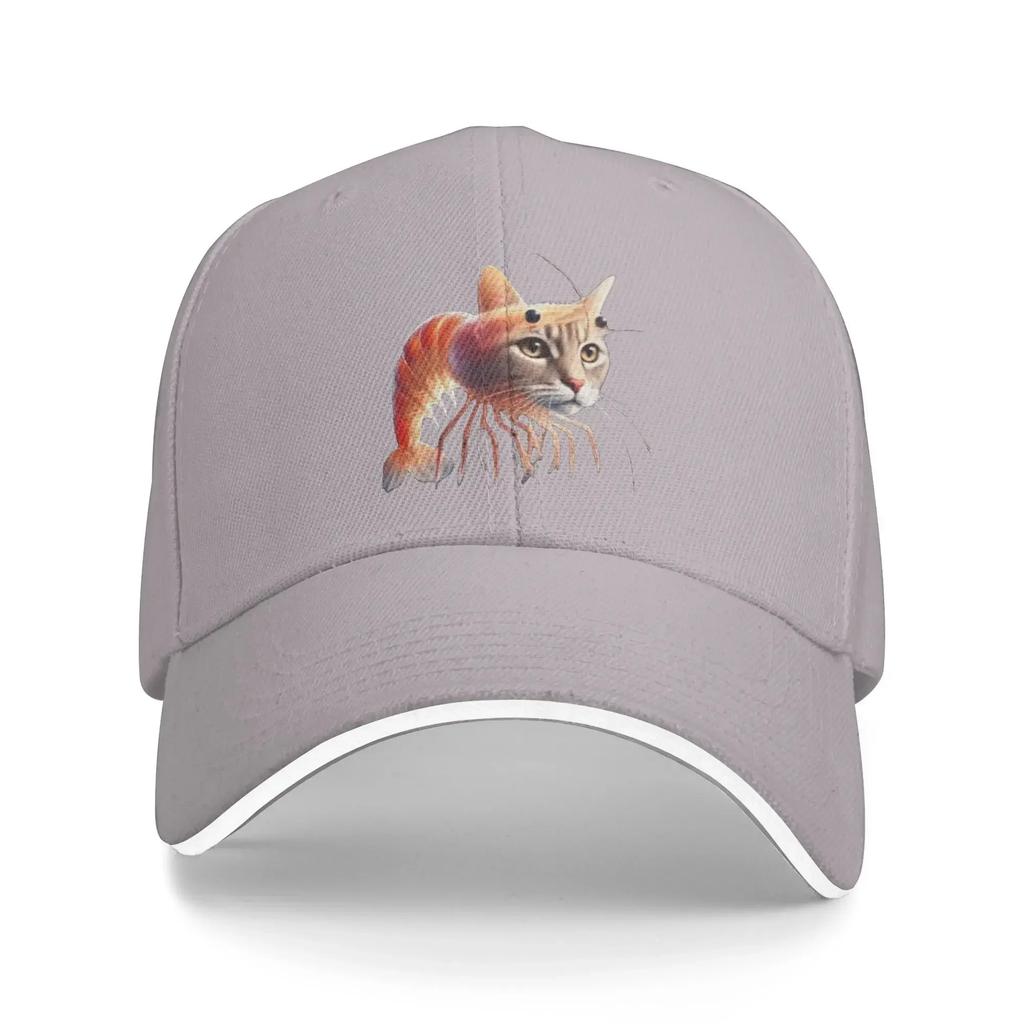 Trippi Troppi Cat Shrimp Baseball Cap Italian Brainrot Yk Cool UnisexTeens Sun Visor Design Outdoor Sports Cap Birthday Gift