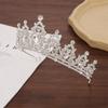 Luxury Tiara Earrings Necklace Shiny Rhinestone Bridal Crown Crystal Headdress  Bridal Wedding