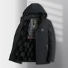 Men's Cotton-padded Hooded Casual and Fashionable Velvet Thickened and Warm Men's Cotton-padded Jacket Winter Cotton-padded Jacket