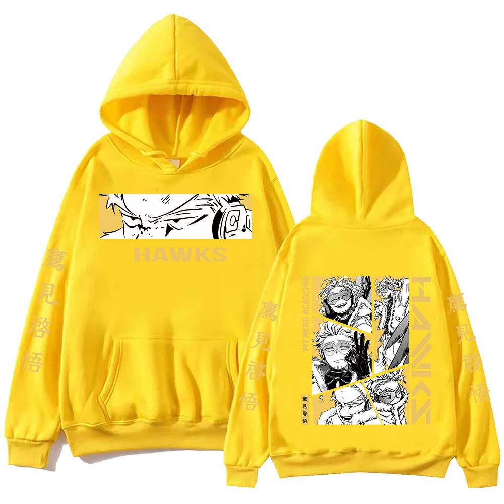 

Аніме Моя Геройська Академія Яструб Осінньо-Зимове Флісове Худі Хараджуку Хіп-Хоп Пуловер L